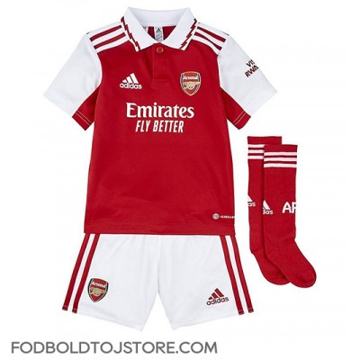 Arsenal Granit Xhaka #34 Hjemmebanesæt Børn 2022-23 Kortærmet (+ Korte bukser)
